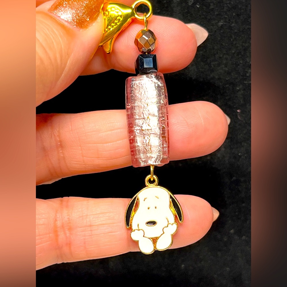 Snoopy keychain, purse accessories-laptop bling